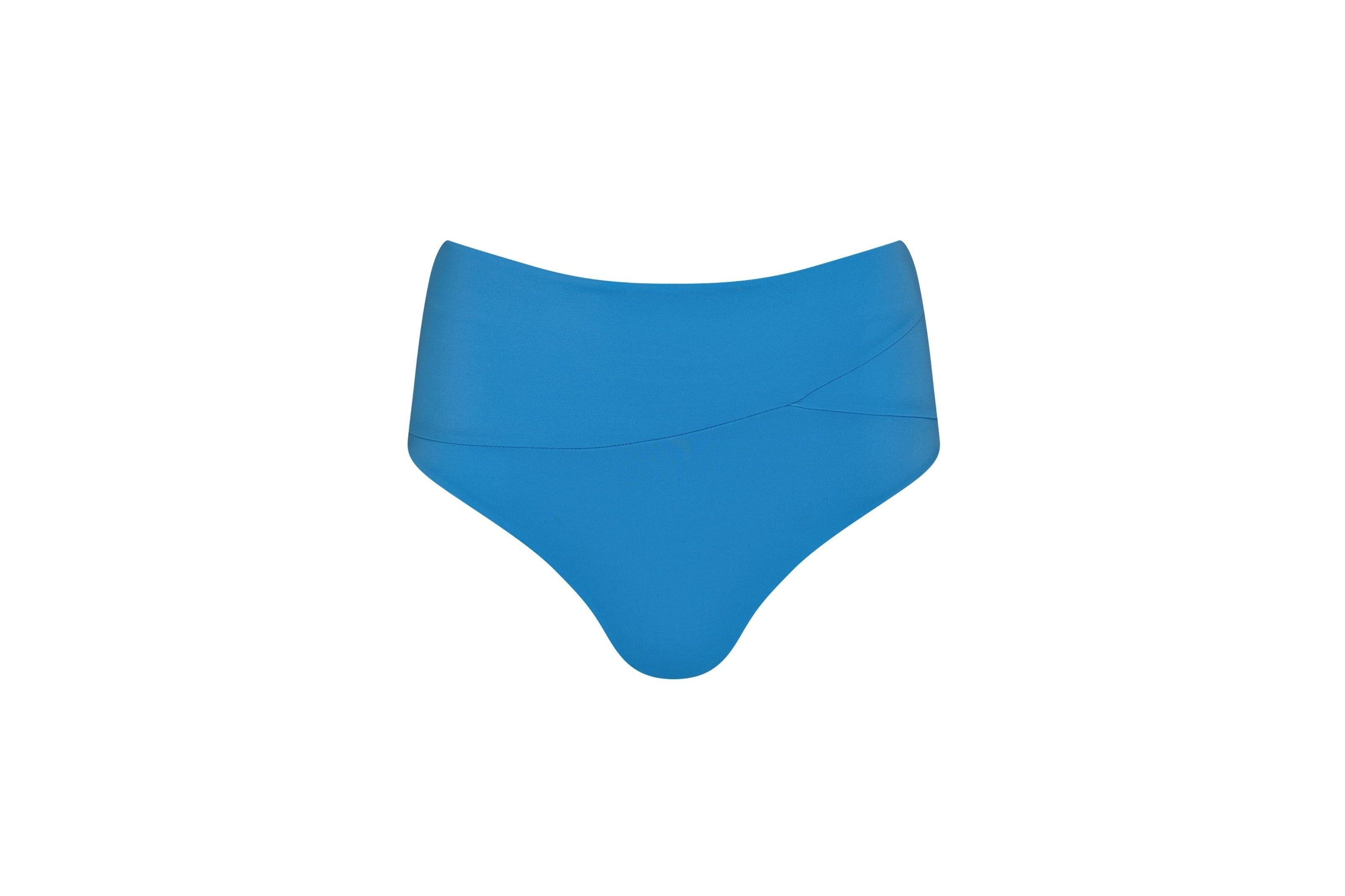 Elevate your beach style with our Riviera Azura Paris High-Rise Bikini Bottom.